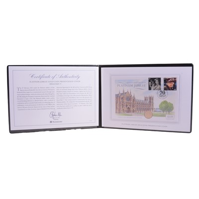 Lot 326 - Westminster Mint – The 2022 Platinum Jubilee Gold Coin Presentation Cover.