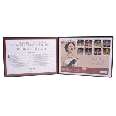 Lot 322 - Westminster Mint – The 2016 Her Majesty in Service Gold Coin Cover.