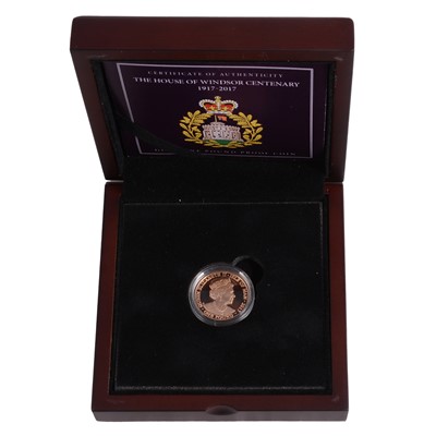 Lot 332 - The 2017 House of Windsor Centenary Gold Proof £1 Coin.