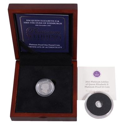 Lot 320 - Two Platinum Proof Coins.