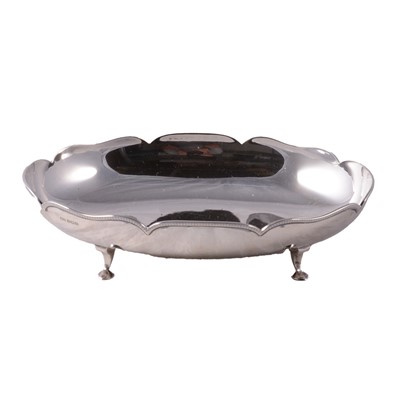 Lot 101 - Oval silver fruit bowl