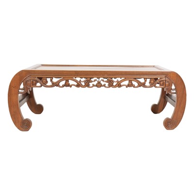 Lot 502 - Chinese hardwood coffee table