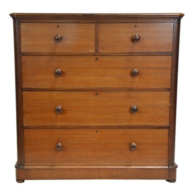 Lot 410 - Victorian mahogany chest of drawers
