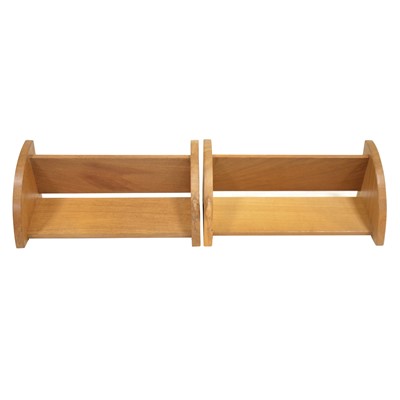 Lot 448 - Robert 'Mouseman' Thompson of Kilburn,a pair of oak book troughs