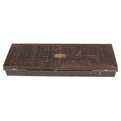 Lot 242 - Pinted tin uniform trunk for a Baronet's Ceremonial Uniform