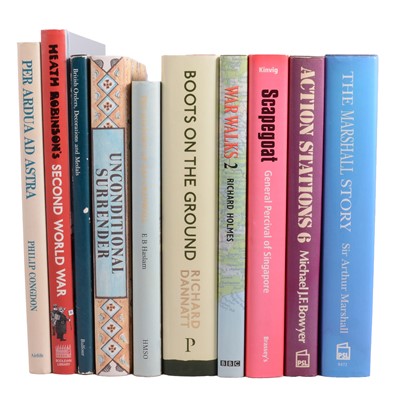Lot 228 - Three boxes of military history, biographical, and other reference books