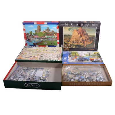 Lot 218A - Large collection of modern jigsaw puzzles, including Ravensburger