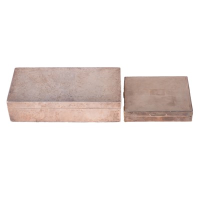Lot 71 - Two silver cigarette boxes