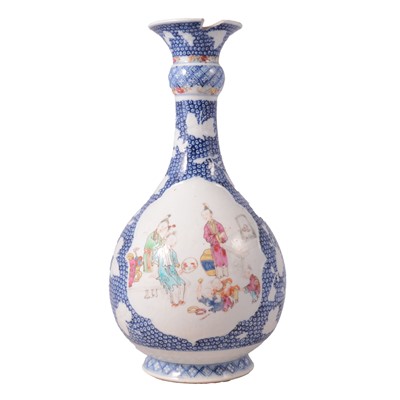 Lot 24 - Chinese polychrome bottle vase
