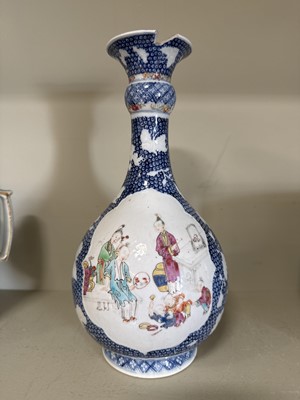 Lot 24 - Chinese polychrome bottle vase
