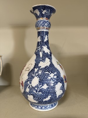 Lot 24 - Chinese polychrome bottle vase