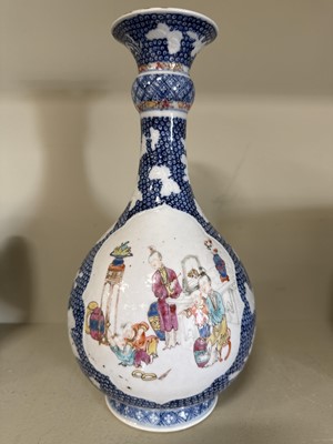 Lot 24 - Chinese polychrome bottle vase