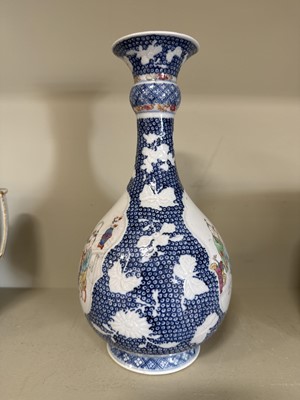 Lot 24 - Chinese polychrome bottle vase
