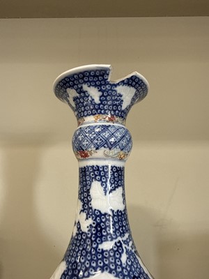 Lot 24 - Chinese polychrome bottle vase