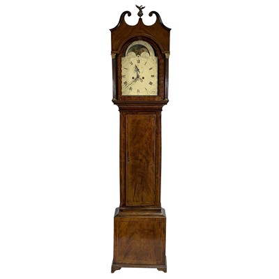 Lot 202 - George III mahogany longcase clock