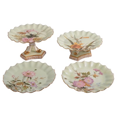 Lot 72 - Victorian dessert service by EJD Bodley