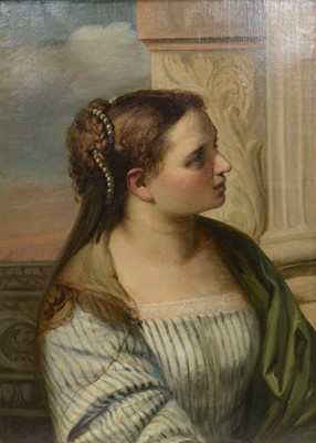 Lot 154 - Alice Rowley after Paulo Veronese, A young woman