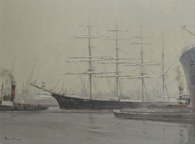 Lot 159 - Jack Pountney (1921-1997), Pamir, Docking