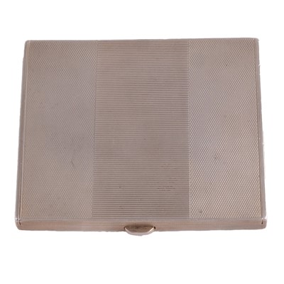 Lot 542 - A silver cigarette case, Dudley Russell Howitt, Birmingham 1936.