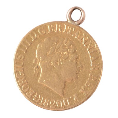 Lot 137 - A Gold Full Sovereign Coin, George III 1820.
