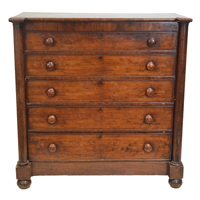 Lot 408 - Early Victorian mahogany chest of drawers