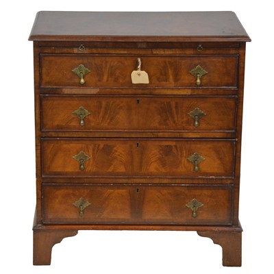 Lot 509 - George II style walnut bachelors chest of drawers