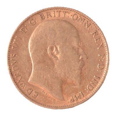Lot 150 - A Gold Half Sovereign Coin, Edward VII 1907.