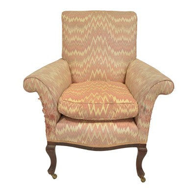 Lot 458 - Georgian style mahogany armchair