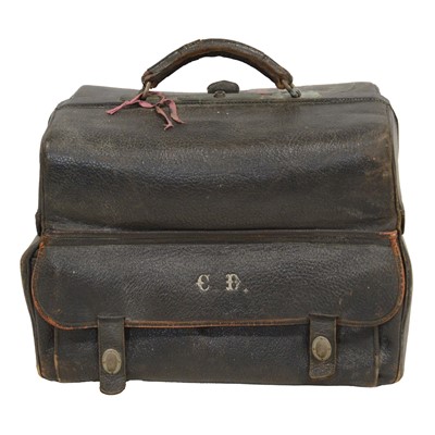 Lot 203 - Gladstone-type leather gentleman’s travelling bag from the “Continental Hotel Cairo"