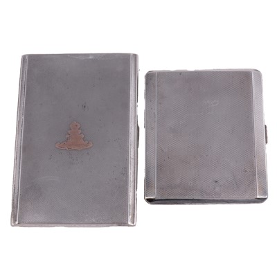 Lot 367 - Two silver cigarette cases