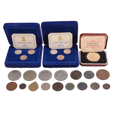 Lot 304 - Collection of George II and later British and overseas coinage, some silver content.