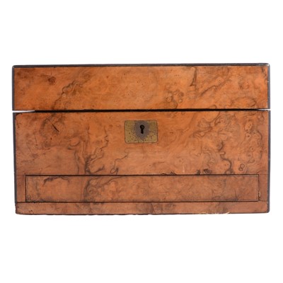 Lot 104 - Victorian figured walnut toilet case
