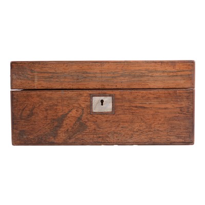 Lot 103 - Victorian rosewood toilet case
