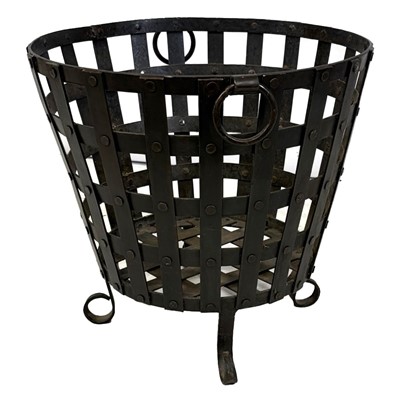 Lot 537 - Wrought iron log bin