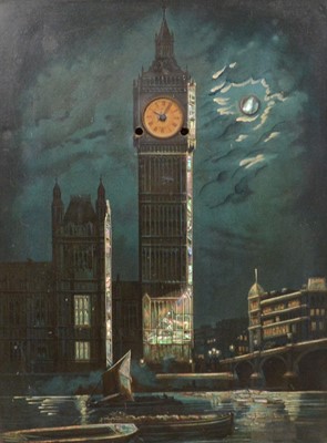 Lot 267 - Clock picture, A nocturn