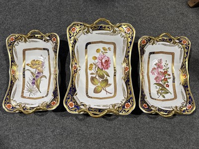 Lot 6 - Spode porcelain botanical dessert service