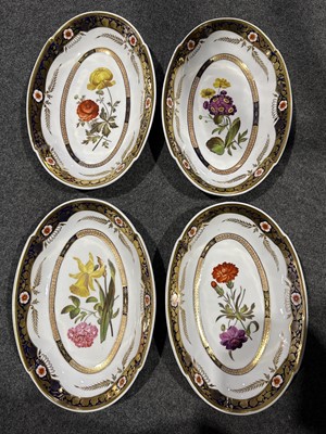 Lot 6 - Spode porcelain botanical dessert service