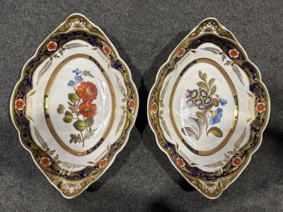 Lot 6 - Spode porcelain botanical dessert service