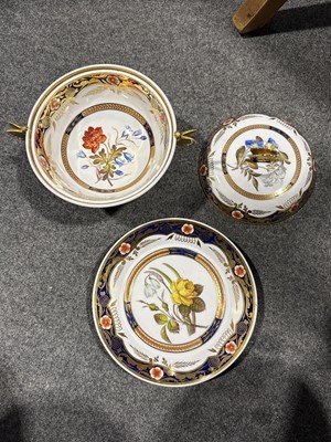 Lot 6 - Spode porcelain botanical dessert service