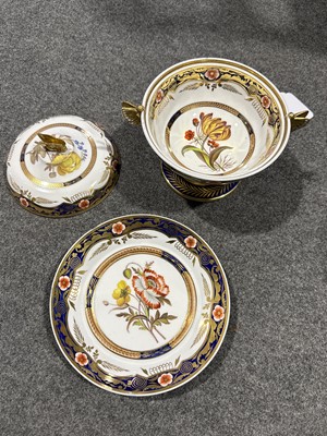 Lot 6 - Spode porcelain botanical dessert service
