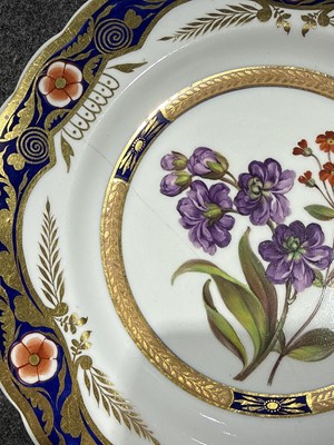 Lot 6 - Spode porcelain botanical dessert service