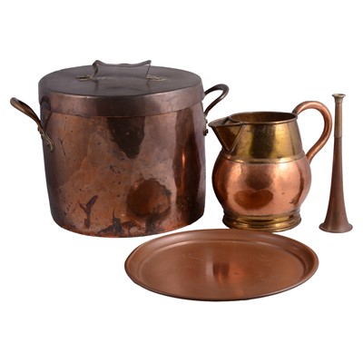 Lot 186 - Small quantity of brass and copper ware