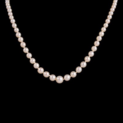 Lot 278 - Two cultured pearl necklaces.