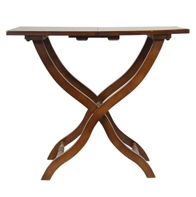 Lot 453 - Mahogany x-framed folding table