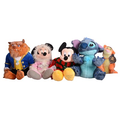 Lot 224 - Two large boxes of modern Disney soft toys and teddy bears