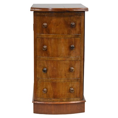Lot 420 - Mahogany bedside table