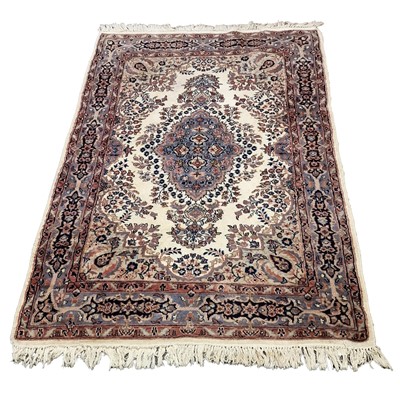 Lot 527 - Pakistand Persian pattern rug, ivory coloured...