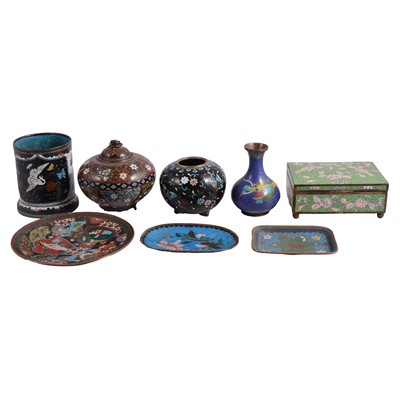 Lot 129 - Collection of Asian cloisonne ware
