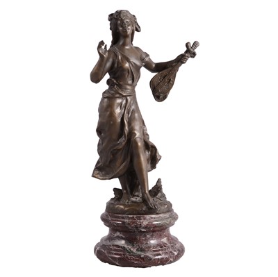 Lot 175 - After Moreau, Maiden with Lute, 20th century