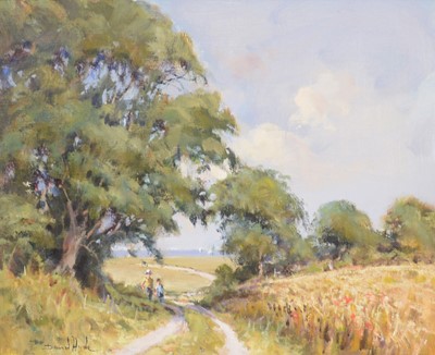 Lot 395 - David Hyde, Coastal landscape